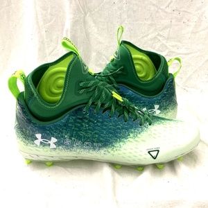 Under Armour Spotlight Lux MC 2.0 Football Men's Cleats Green 3025082-301 Sz 14